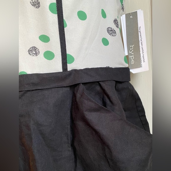 SOLD Hype Spaghetti Strap lingerie inspired Dress black green white NWT Size 8 - Picture 7 of 9